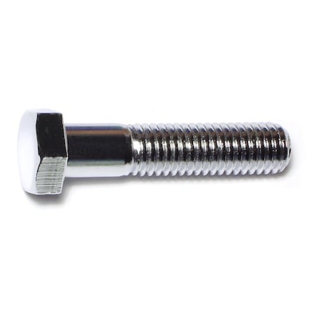 Midwest Fastener Grade 5, 1/2"-13 Hex Head Cap Screw, Chrome Plated Steel, 2-1/4 in L, 5 PK 75346